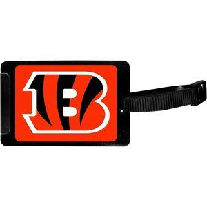 Cincinnati Bengals Luggage Bag Tag I.D. Holder Black NFL Licensed